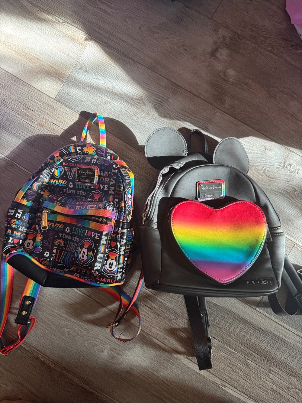 Loungefly Disney Rainbow Backpacks